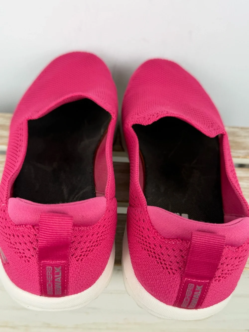 Skechers GOwalk 5 slip-on walking shoes breathable mesh upper a Goga Mat Sz 8.5
